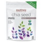 ขายเมล็ดเชีย	Nutiva Organic Chia Seeds, White, 12-Ounce